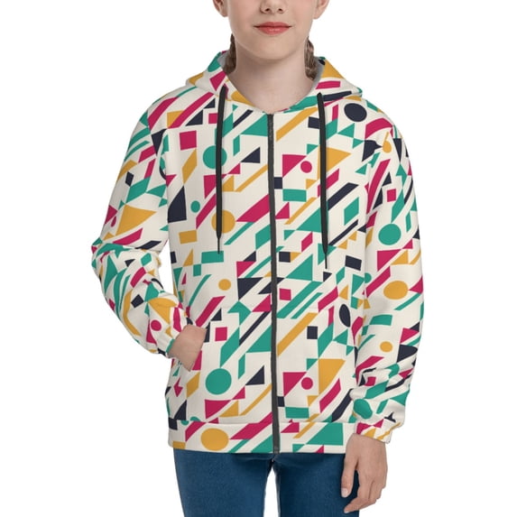 Hoodies for Teen Girls Boys - colorful spots A Warm Boys' Fashion Zip Up Hoodies & Sweatshirts, Boys Girls Kids Clothes Size 10-12 Youth Pullover with Kangaroo Pocket