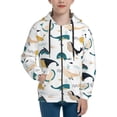 thumbnail image 1 of Hoodies for Teen Girls Boys - cute whale Warm Boys' Fashion Zip Up Hoodies & Sweatshirts, Boys Girls Kids Clothes Size 10-12 Youth Pullover with Kangaroo Pocket, 1 of 5