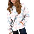 thumbnail image 1 of Hoodies for Tween Girls Boys Valentines Printed Sweatshirt Kids Oversized Long Sleeve Pullover Shirt Trendy Preppy Clothes Boys Sweatshirts Hoodies Light Blue 14Y, 1 of 9