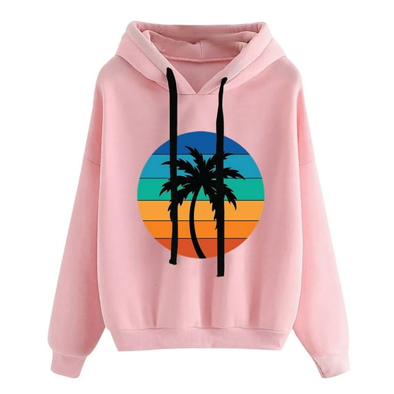 Hoodies Woman Clearance, Autumn Winter Hoodies Sweatshirt Pullover Tops Long Sleeve Comfy Tops
