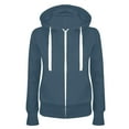 thumbnail image 1 of Hoodies Woman Women Casual Hooded Slim Zipper Fleece Sweater Coat, 1 of 2