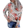 thumbnail image 1 of Hoodies Woman Clearance, Women Plus Size Tie-Dye Printed Gradient Pullover Long Sleeve Sweatshirt Top, 1 of 3