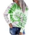 thumbnail image 1 of Hoodies Woman Women Plus Size Tie-Dye Printed Gradient Pullover Long Sleeve Sweatshirt Top, 1 of 4
