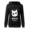 thumbnail image 1 of Hoodies Woman Women鈥檚 Sweatshirt Animal Pouch Hood Tops Carry Cat Breathable Pullover Blouse, 1 of 4