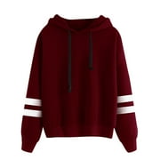 TURILLY Hoodies Woman Women's casual loose long sleeve solid color hooded sweatshirt blouse