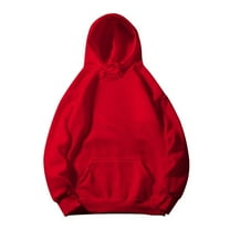 Hoodies for Women Basic Fleece Sweatshirt with Hood Long Sleeve Pullover Sweaters Loose Solid Hoody Essential Hoodie Womens s Hooded Tops Autumn Winter Tunics Lady Teen Clothes