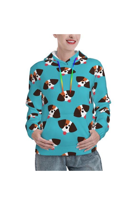 Hoodies for Women - Beagle Dog puppy cute Comfrt Colour Drawstring Women'S Fashion Hoodies & Sweatshirts, Fall Outfits Clothes for Women 2024 Pullover with Kangaroo Pocket