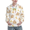 thumbnail image 1 of Hoodies for Women - Cute Banana Monkey Comfrt Colour Drawstring Women'S Fashion Hoodies & Sweatshirts, Fall Outfits Clothes for Women 2024 Pullover with Kangaroo Pocket, 1 of 7