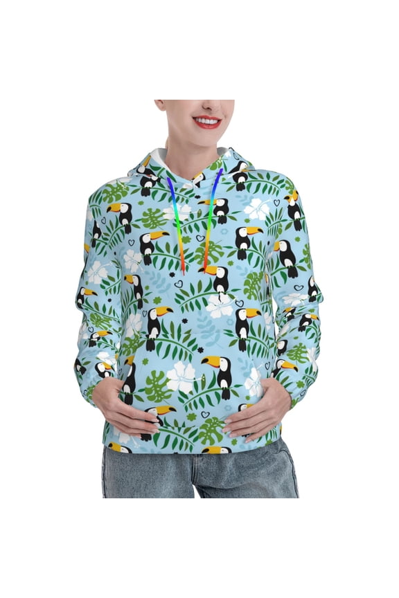 Hoodies for Women - Exotic bird toucan Comfrt Colour Drawstring Women'S Fashion Hoodies & Sweatshirts, Fall Outfits Clothes for Women 2024 Pullover with Kangaroo Pocket