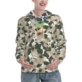 thumbnail image 1 of Hoodies for Women - Flower Camouflage Comfrt Colour Drawstring Women'S Fashion Hoodies & Sweatshirts, Fall Outfits Clothes for Women 2024 Pullover with Kangaroo Pocket, 1 of 7
