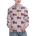 thumbnail image 1 of Hoodies for Women - Funny Dachshund Dog Puppy Love Comfrt Colour Drawstring Women'S Fashion Hoodies & Sweatshirts, Fall Outfits Clothes for Women 2024 Pullover with Kangaroo Pocket, 1 of 7