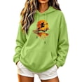thumbnail image 1 of Hoodies for Women Halloween Graphic Printing Sweatshirts Long Sleeve Pullover Hooded Hoodie Casual Comfortable Fall Hoody Tops with Kangaroo Pocket Women's Halloween Costumes, 1 of 5