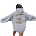 thumbnail image 1 of Hoodies for Women Ladies Designer Sweatshirts Hoodies for Women Lady Sweatshirt plus Size Zip up Hoodie Long Womens Sweater Ladies Long Sleeve T Shirt Sweatshirt Hoodie Dresses Grey L, 1 of 4