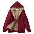 thumbnail image 1 of Hoodies for Women Ladies Soft Sweatshirt Ladies Plain Hoodie Woman Plain Sweatshirt Athletic Hoodies Women Pullover Zip Sweaters with Pockets Yoga Sweater Cool Womens Christmas Red L, 1 of 4