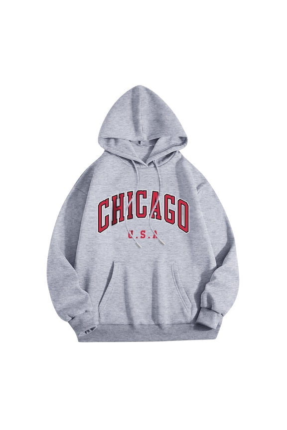 Hoodies for Women Lightweight Pullover Hoodie Warm Hoodies for Women Scrub Blouses Casual Tops Lady Sweatshirt French Zip Jacket Ladies Long Pullover Sweaters S Hoodie Sweatshirts Long Grey M