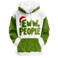 thumbnail image 1 of Hoodies For Women Oversized Winter Plush Cute Sweatshirts Pullover Trendy Fall Winter Clothes, Christmas Print Flannel Hoodie, Comfortable and Warm,Green,S, 1 of 5