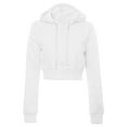 thumbnail image 1 of Hoodies for Women Pattern Letter Printing Pullover Sweatshirt Pullover Oversized Hoodie Fashion Blouse Long Sleeve Shirt Hoodless Zip up track Jackets with Pocket White, XXL, 1 of 3