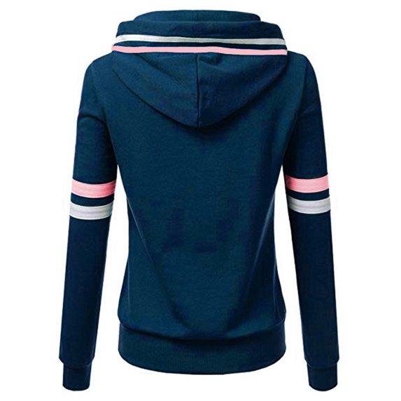 Hoodies for Women Pullover Long Lightweight Sweatshirts Womens Fashion Sweatshirt Ladies Pullover Hoodie Zip Sweatshirts for Women No Hoodie Womens Lightweight Zip up Hoodies Workout Lined Blue 4XL