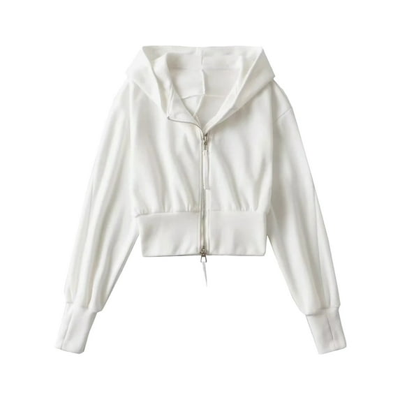 Hoodies for Women Scrub Star Tops Women S Zip up Sweatshirt Large Womens Fashion Hoodie Sweatshirt Dress Hood Sweaters Turtleneck Sweater Fashionable Oversized Hoodie Christmas Tops Neck White L