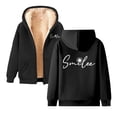thumbnail image 1 of Hoodies for Women Tunic Pullover Glitter Foam Star Hoodie Zip up Lightweight Yoga Apparel Ladies Zippe Sweatshirt Shirt Jacket Women Lightweight French Hoodie with Shirt Pocket Tie Sweat Black XL, 1 of 5