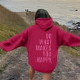 thumbnail image 1 of Hoodies For Women Word Graphic Sweatshirts For Women Vintage Hoodie Trendy Sweatshirts Preppy Clothes Long Sleeve Sweatshirt Tops Long Pullover Womens Hoodie Full Zip Drawstring Sweatshirt Hoodies, 1 of 5