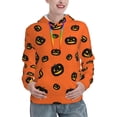 thumbnail image 1 of Hoodies for Women - halloween pumpkins cute Patterns Comfrt Colour Drawstring Women'S Fashion Hoodies & Sweatshirts, Fall Outfits Clothes for Women 2024 Pullover with Kangaroo Pocket, 1 of 7