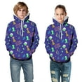 thumbnail image 1 of Hoodies for Boys 8-10 3D Printed Dinosaur Long Sleeve Graphic Hooded Sweatshirts Oversized Warm Sweater Pullover Tops,4-5 Years,, 1 of 3