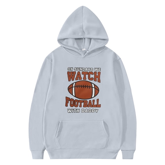 Hoodies for Boys 8 Long Sleeve Rugby Football Letter Prints Warm Hoodie Pullover Tops Kids Outfits Sweat Suit,5-6 Years,Z5-GY1