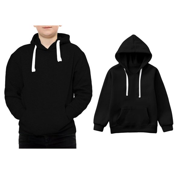 Hoodies for Boys Black Hoodies Casual Long Sleeve Sweatshirts Jackets Winter Clothes r Girls Clothes 11-12 Years Boys Girls Fashion