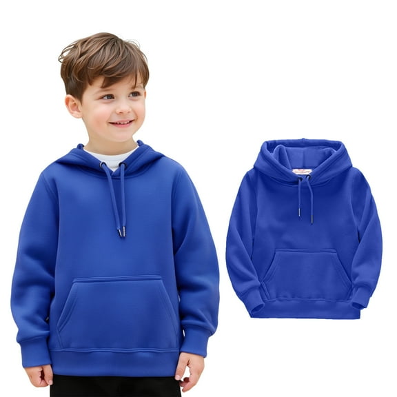 Hoodies for Boys Blue Hoodies Lightweight Long Sleeve Hoodies Fall Clothes Toddler Girls Clothes 6-8 Years
