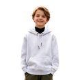 thumbnail image 1 of Hoodies for Boys Kids White Hoodie Long Sleeve Pullover Hoodie Sweatshirt Warm Fall Winter Clothes Girls 8-10 Years Clothes Boys Girls Fashion, 1 of 4