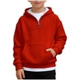 thumbnail image 1 of Hoodies for Boys Long Sleeve Lightweight Casual Pullover Hooded Sweatshirt, 1 of 8