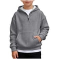 thumbnail image 1 of Hoodies for Boys Long Sleeve Lightweight Casual Pullover Hooded Sweatshirt, 1 of 8