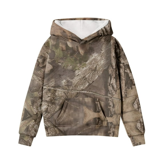 Hoodies for Girls Camo OverSized Sweatshirts Pullover Tops with Pocket