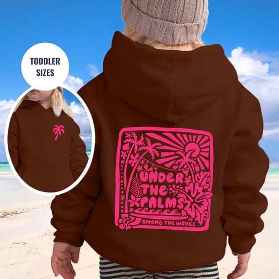 Hoodies for Girls Casual Print Versatile Pullover Hoodie Top Fall Winter Girls Hoodies Size 2-3Y