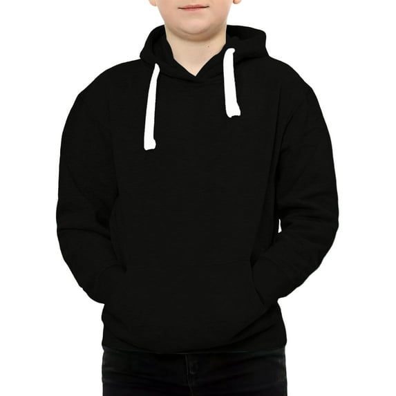 Hoodies for Girls Kids Black Hooded Casual Long Sleeve Hoodies Fall Winter Clothes Girls Clothes Size 11-12 Years Boys Girls Fashion