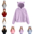 thumbnail image 1 of Hoodies for Girls Long Sleeve Baggy Sweatshirt with Pockets Cute Clothes for Girls, 1 of 8