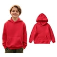 thumbnail image 1 of Hoodies for Girls Red Hoodies Long Sleeve Pullover Tops Warm Fall Winter Clothes Boys 6-8 Years Clothes Boys Girls Fashion, 1 of 4