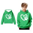 thumbnail image 1 of Hoodies for Girls Valentine Sweatshirt Long Sleeve Heart Sweatshirt Crew Neck Sweatshirt Pullover Kids Clothes Girls Size 7-8 Years, 1 of 5
