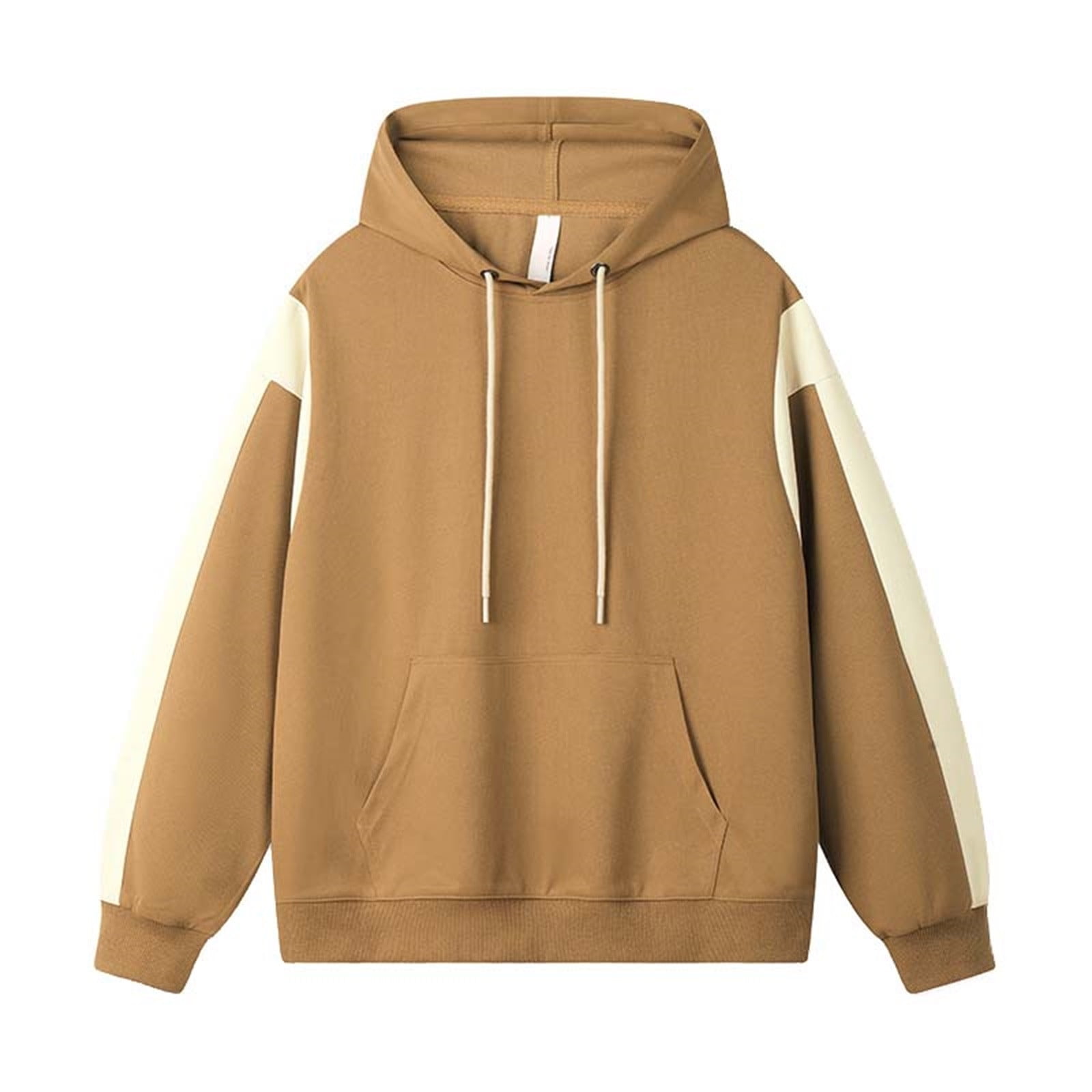Hoodies for Men 2024 Autumn Color Blocked Splicing Loose Versatile