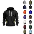 thumbnail image 1 of Hoodies for Men 2025 Long Sleeve Essentials Hooded Sweatshirt with Pockets Pullover Hoodie Mens Hoodies, 1 of 4