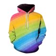 thumbnail image 1 of Hoodies for Men 2026 Autumn And Winter Casual Trend Sports Rainbow Printed Drawstring Hooded Sweatshirt Pullover Tops with Pockets, 1 of 4