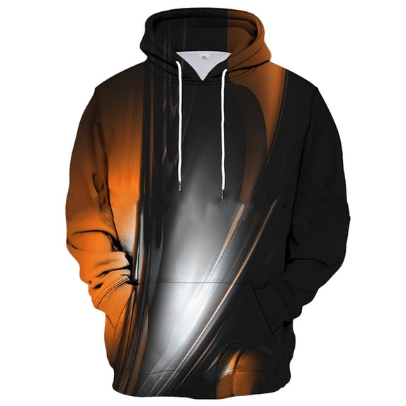 Hoodies for Men Baggy Fall Sweatshirt for Men Long Sleeve Pullover with Pockets Multicolor 5XL