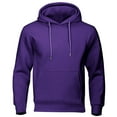 thumbnail image 1 of Hoodies for Men Casual Loose Fit Solid Color Sweatshirts Long Sleeve Workout Pullover Tops, Red, S, 1 of 5