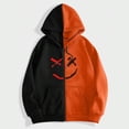 thumbnail image 1 of Hoodies for Men Color Blocked Zip Up Face Sports Hoodie,Long Sleeve Full Zipper Hooded Sweatshirt,Pocketed Cardigan Tops, 1 of 5