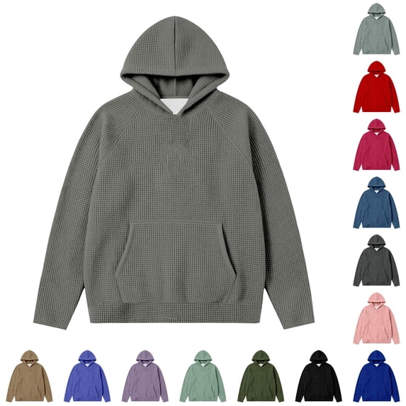 Soft Texture Images Hoodies for Men Cozy Raglan Sleeve Knit Sweatshirt for Everyday Casual ...