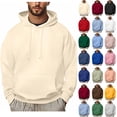 thumbnail image 1 of Hoodie for Man Casual Fashionable Long Sleeved Hooded Pocket Top Long Sleeve Hooded Pullover Sweatshirts Blouse, 1 of 5