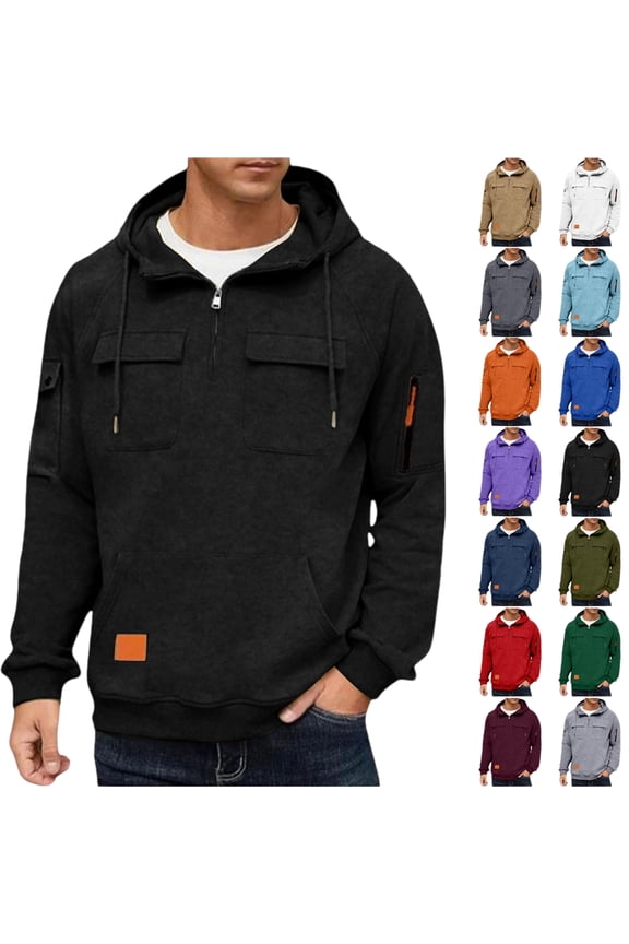 Hoodies for Men Fashion Hoodie Pullover Sweatshirt Long Sleeve Casual Hoodie with Pockets