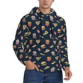 thumbnail image 1 of Hoodies for Men - Fastfood Long Sleeve Comfrt Men'S Fashion Hoodies & Sweatshirts, Sweatshirts for Men Hoodies Pullover Clothing Clothes with Pouch, 1 of 7