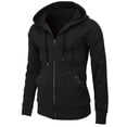 thumbnail image 1 of Hoodies for Men Heavyweight Fleece Sweatshirt - Full Zip Up Thick Sherpa Lined Winter Coat Mens Hoodies Black Hoodie, 1 of 5